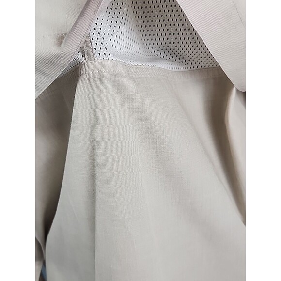 Orvis Mens Medium Long Sleeve Khaki Fishing Shirt Mesh Lined Vented Back - Picture 12 of 16